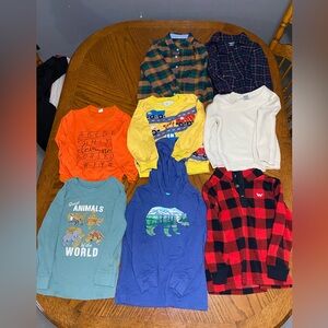 Boys 5t bundle of long sleeve shirts.